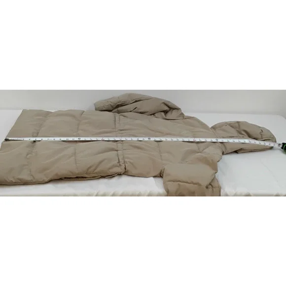 Everland The Renew Parka Men's L Tan Hooded Long 100% Recycled Polyester #J5326 - Picture 11 of 11